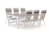 Bellagio Avenza/Fidenza 220 cm Gartenmöbel-Set 7-teilig verstellbar