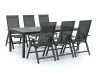 Bellagio Avenza/Fidenza 220 cm Gartenmöbel-Set 7-teilig verstellbar
