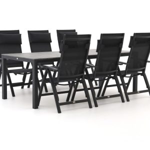 Bellagio Avenza/Fidenza 220 cm Gartenmöbel-Set 7-teilig verstellbar