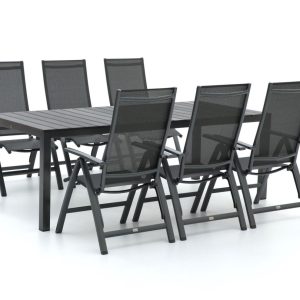 Bellagio Avenza/Fidenza 220 cm Gartenmöbel-Set 7-teilig verstellbar