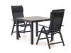 Bellagio Avenza/Fidenza 90 cm Gartenmöbel-Set 3-teilig verstellbar