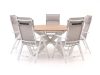 Bellagio Avenza/Fidenza ø 149 cm Gartenmöbel-Set 6-teilig verstellbar