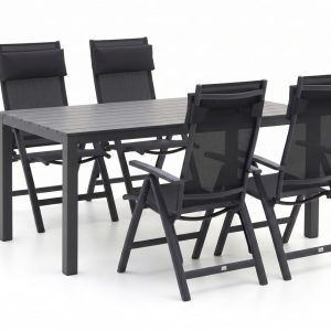 Bellagio Avenza/Menzano 160 cm Gartenmöbel-Set 5-teilig verstellbar