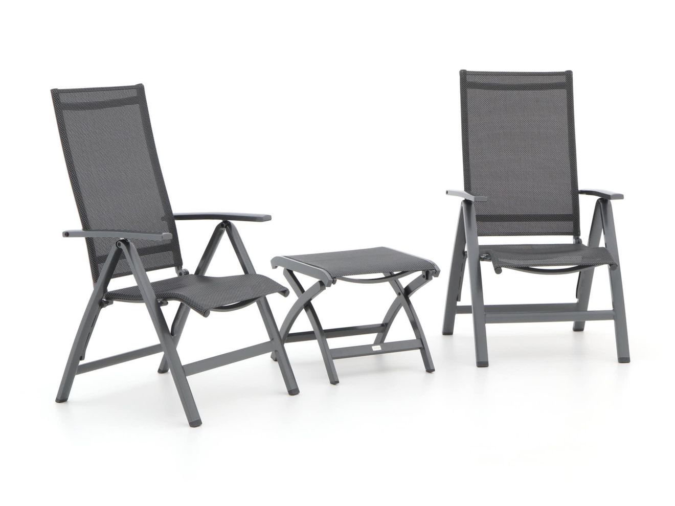 Bellagio Avenza/Pronto Balkonmöbel-Set 3-teilig verstellbar