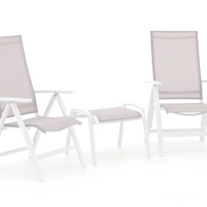 Bellagio Avenza/Stresa Balkonmöbel-Set 3-teilig verstellbar
