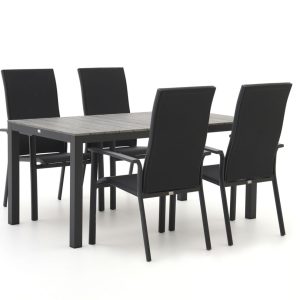 Bellagio Avio/Fidenza 160 cm Gartenmöbel-Set 5-teilig stapelbar