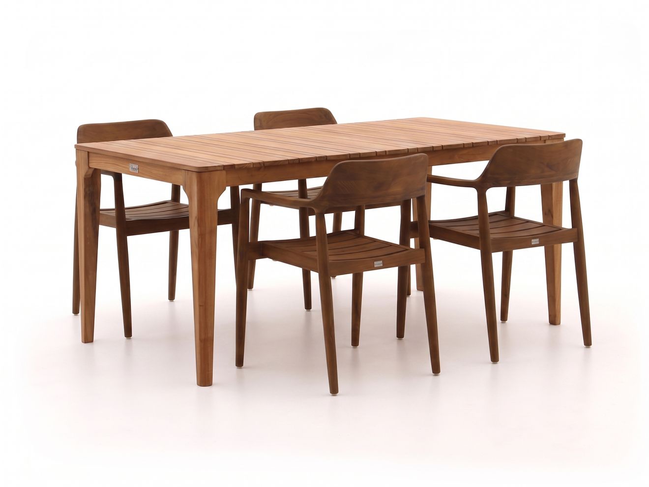 Bellagio Balba/Bruca 170 cm Gartenmöbel-Set 5-teilig stapelbar