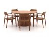 Bellagio Balba/Santa Severina ø 150 cm Gartenmöbel-Set 6-teilig stapelbar