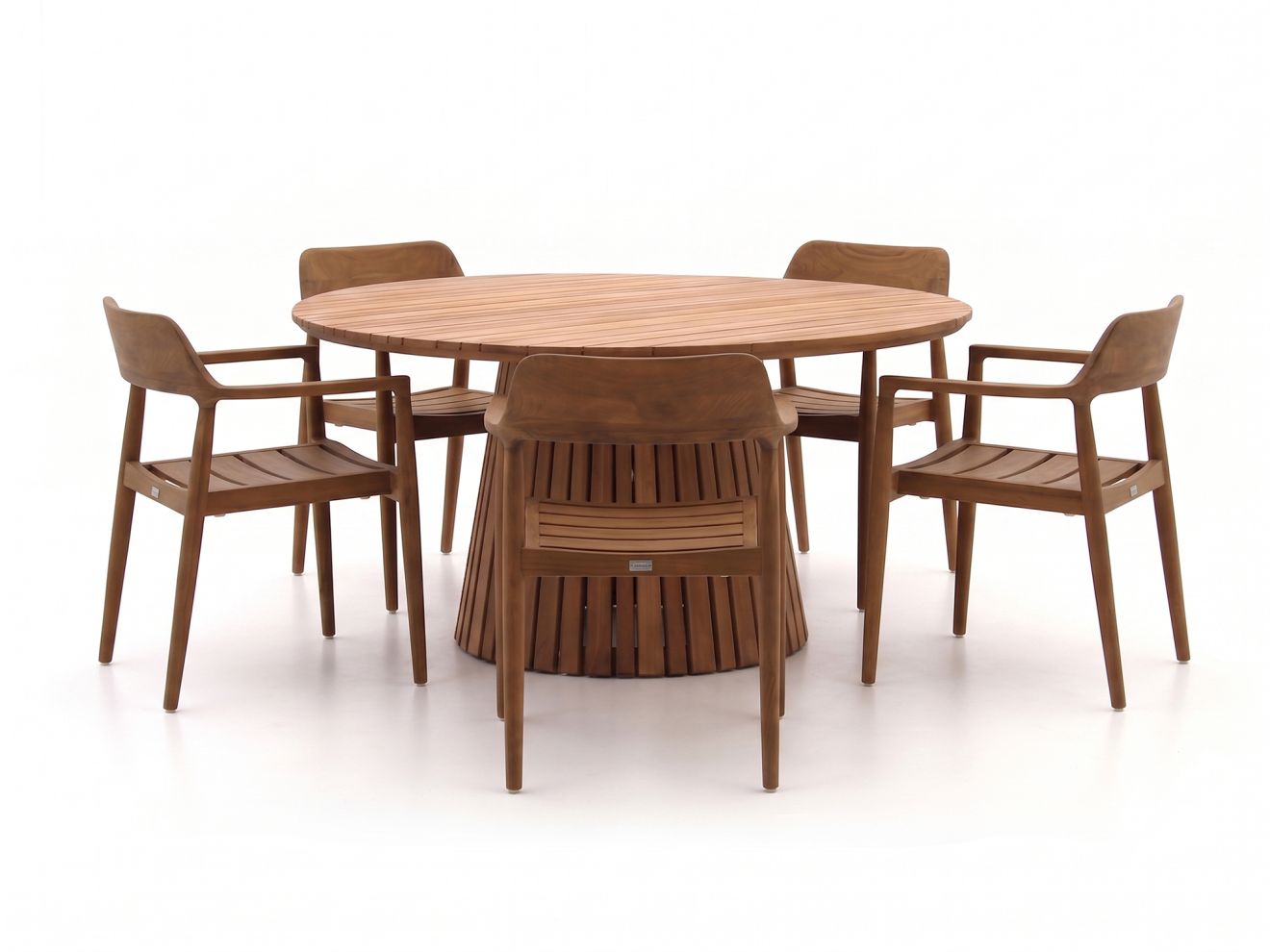 Bellagio Balba/Santa Severina ø 150 cm Gartenmöbel-Set 6-teilig stapelbar
