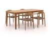 Bellagio Berbaro/Bruca 170 cm Gartenmöbel-Set 5-teilig Stapelbar