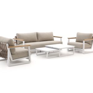 Bellagio Bertinoro Sessel-Sofa Lounge-Set 5-teilig 5-Sitzer