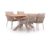 Bellagio Birgi Novo/Induno dänisch oval 180 cm Gartenmöbel-Set 5-teilig stapelbar