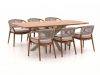 Bellagio Brasimone/Induno dänisch oval 240 cm Gartenmöbel-Set 7-teilig stapelbar