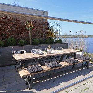 Bellagio Bresimo 330 cm Picknick Sitzgruppe 3-teilig