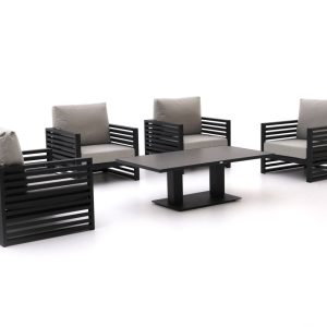 Bellagio Cadora/Usini Sessel Lounge-Set 5-teilig verstellbar