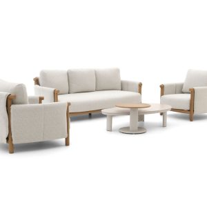 Bellagio Calcinelli Sessel-Sofa Lounge-Set 5-teilig 5-Sitzer