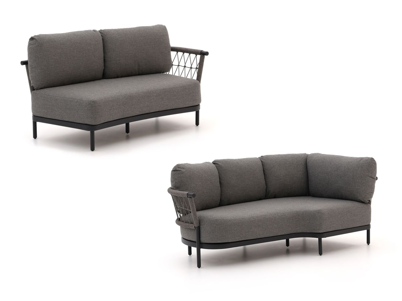 Bellagio Calizzano Gartensofa 2-Sitzer 168 cm inkl. Eckelement + rechter Arm 3-Sitzer 214 cm