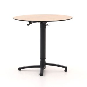 Bellagio Canzo Gartentisch klappbar Ø80 (h:73/109 cm) verstellbar