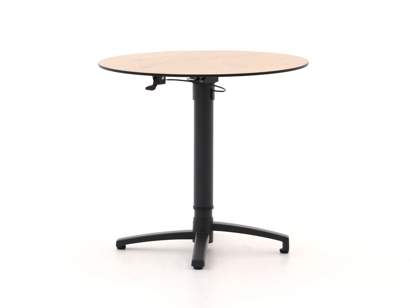 Bellagio Canzo Gartentisch klappbar Ø80 (h:73/109 cm) verstellbar