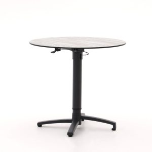 Bellagio Canzo Gartentisch klappbar Ø80 (h:73/109 cm) verstellbar