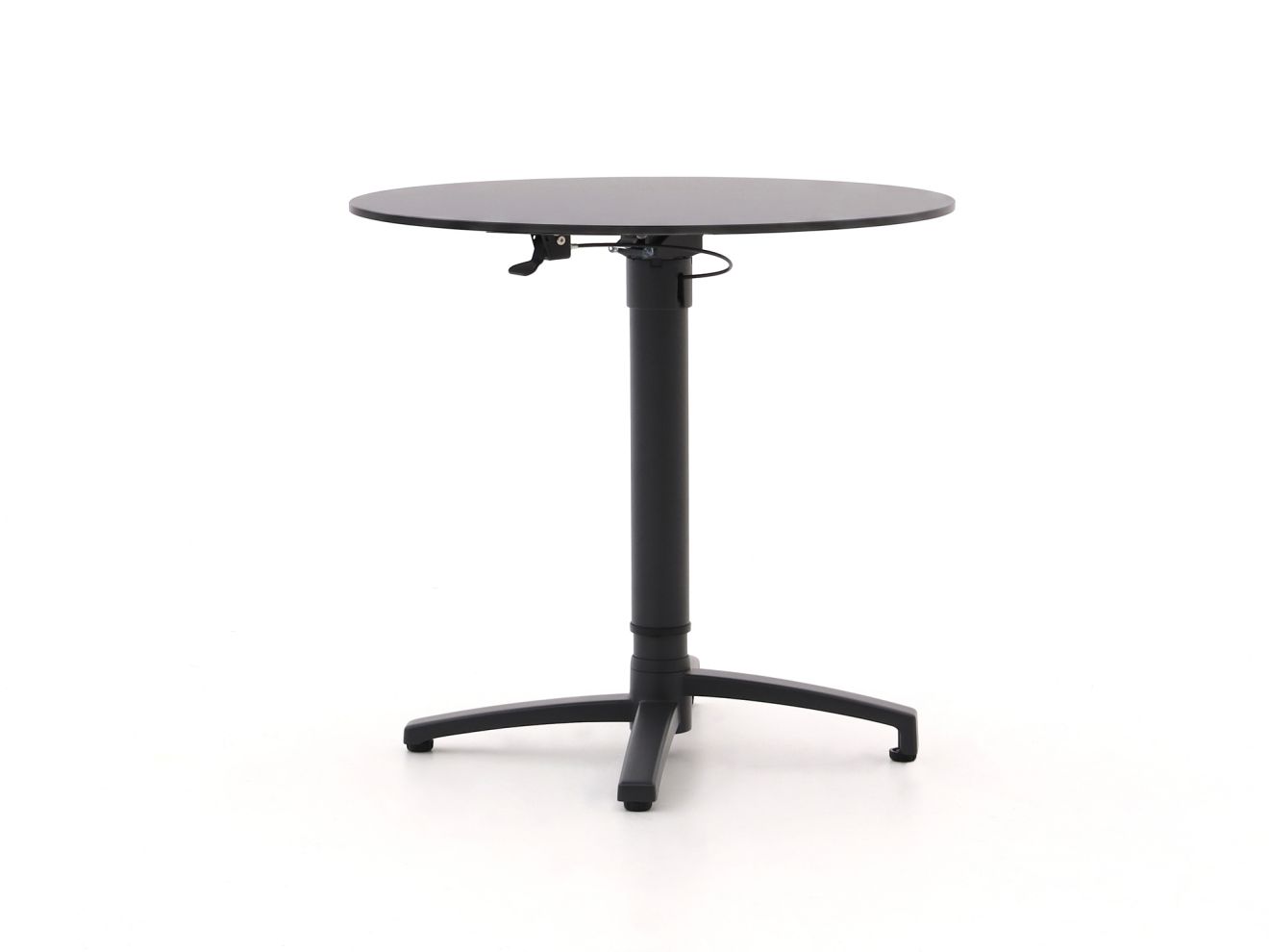 Bellagio Canzo Gartentisch klappbar ø 80 cm (h: 73/109 cm) verstellbar