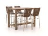 Bellagio Caronia/ROUGH-X 135 cm Gartenbar-Set 5-teilig stapelbar