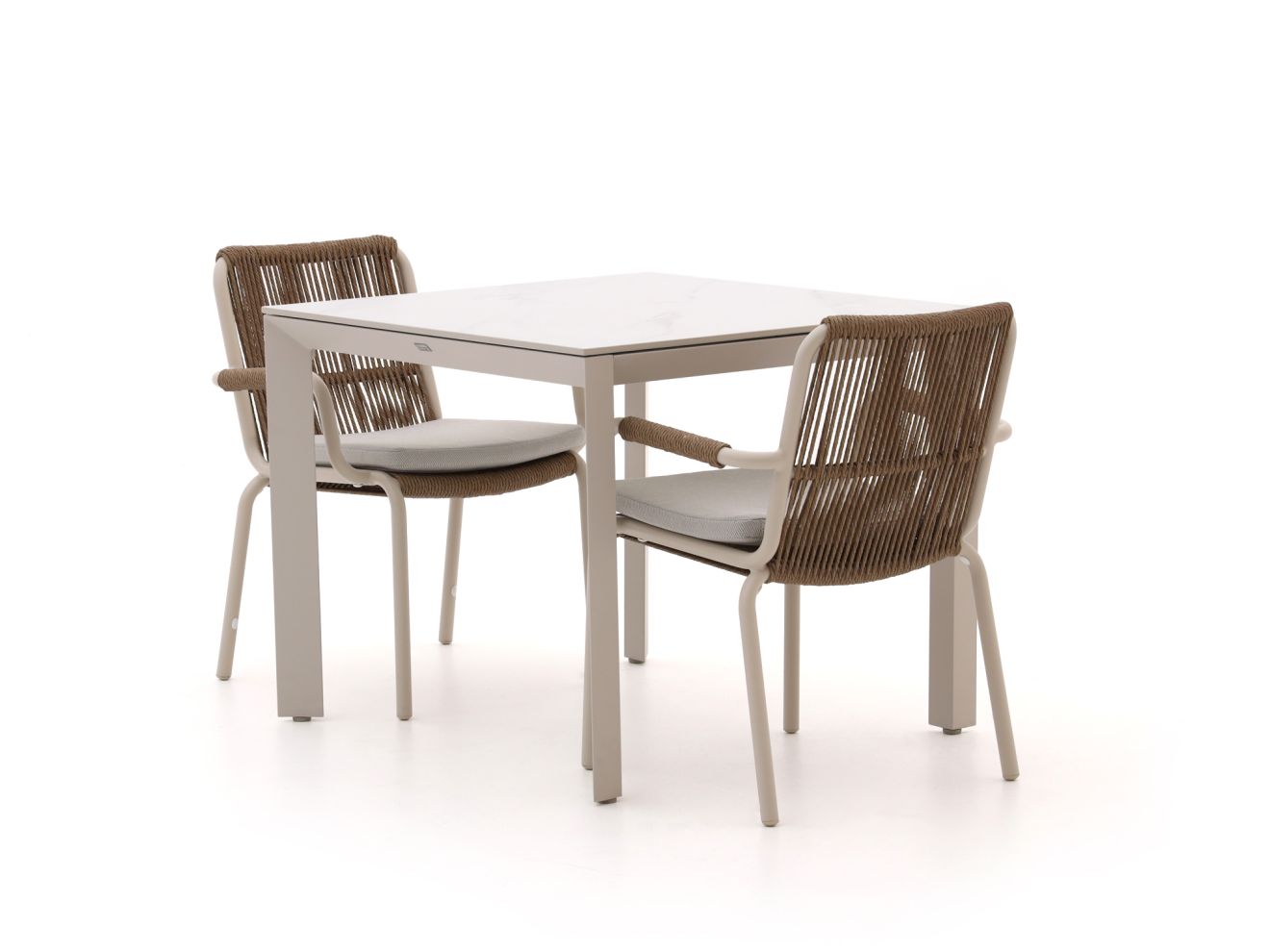 Bellagio Caronia/Sestino 90 cm Gartenmöbel-Set 3-teilig stapelbar