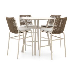 Bellagio Caronia/Tritoni ø 110 cm Gartenbar-Set 5-Teilig Stapelbar
