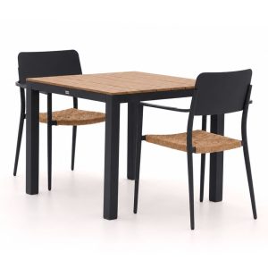 Bellagio Cino/Fidenza 90 cm Gartenmöbel-Set 3-teilig stapelbar