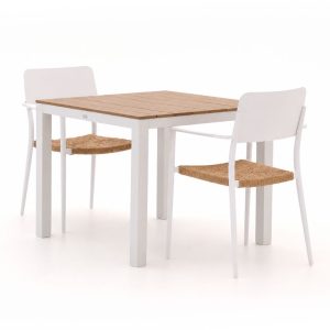 Bellagio Cino/Fidenza 90 cm Gartenmöbel-Set 3-teilig stapelbar