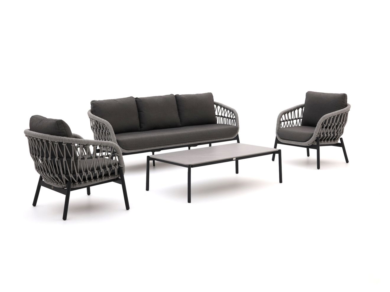 Bellagio Cupello Sessel-Sofa-Lounge-Set 4-teilig