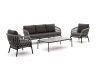 Bellagio Cupello Sessel-Sofa Lounge-Set 4-teilig