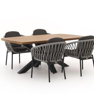 Bellagio Cupello/Induno dänisch oval 180 cm Gartenmöbel-Set 5-teilig