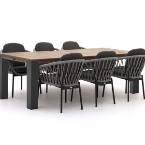 Bellagio Cupello/ROUGH-X 240 cm Gartenmöbel-Set 7-teilig