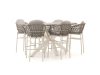 Bellagio Cupello/ROUGH-Y Ellips 240 cm Gartenbar-Set 7-teilig stapelbar