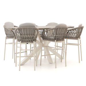 Bellagio Cupello/ROUGH-Y Ellips 240 cm Gartenbar-Set 7-teilig stapelbar