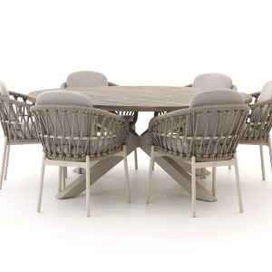 Bellagio Cupello/ROUGH-Y ø 180 cm Gartenmöbel-Set 7-teilig
