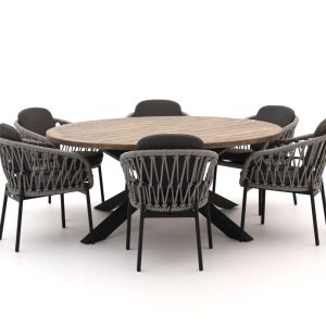 Bellagio Cupello/ROUGH-Y ø 180 cm Gartenmöbel-Set 7-teilig
