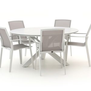 Bellagio Dranera/Ferrone ø 150 cm Gartenmöbel-Set 6-Teilig Stapelbar
