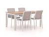 Bellagio Dranera/Fidenza 160 cm Gartenmöbel-Set 5-teilig stapelbar