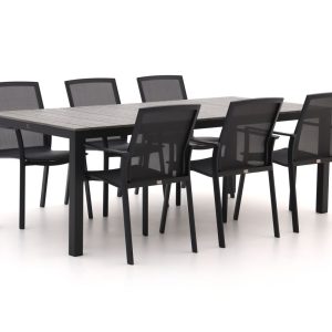 Bellagio Dranera/Fidenza 220 cm Gartenmöbel-Set 7-teilig stapelbar