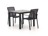 Bellagio Dranera/Fidenza 90 cm Gartenmöbel-Set 3-teilig stapelbar