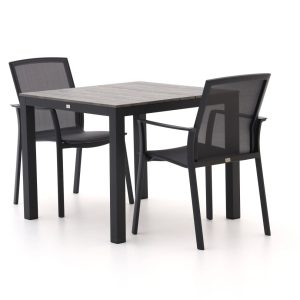Bellagio Dranera/Fidenza 90 cm Gartenmöbel-Set 3-teilig stapelbar