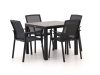 Bellagio Dranera/Fidenza 90 cm Gartenmöbel-Set 5-teilig stapelbar