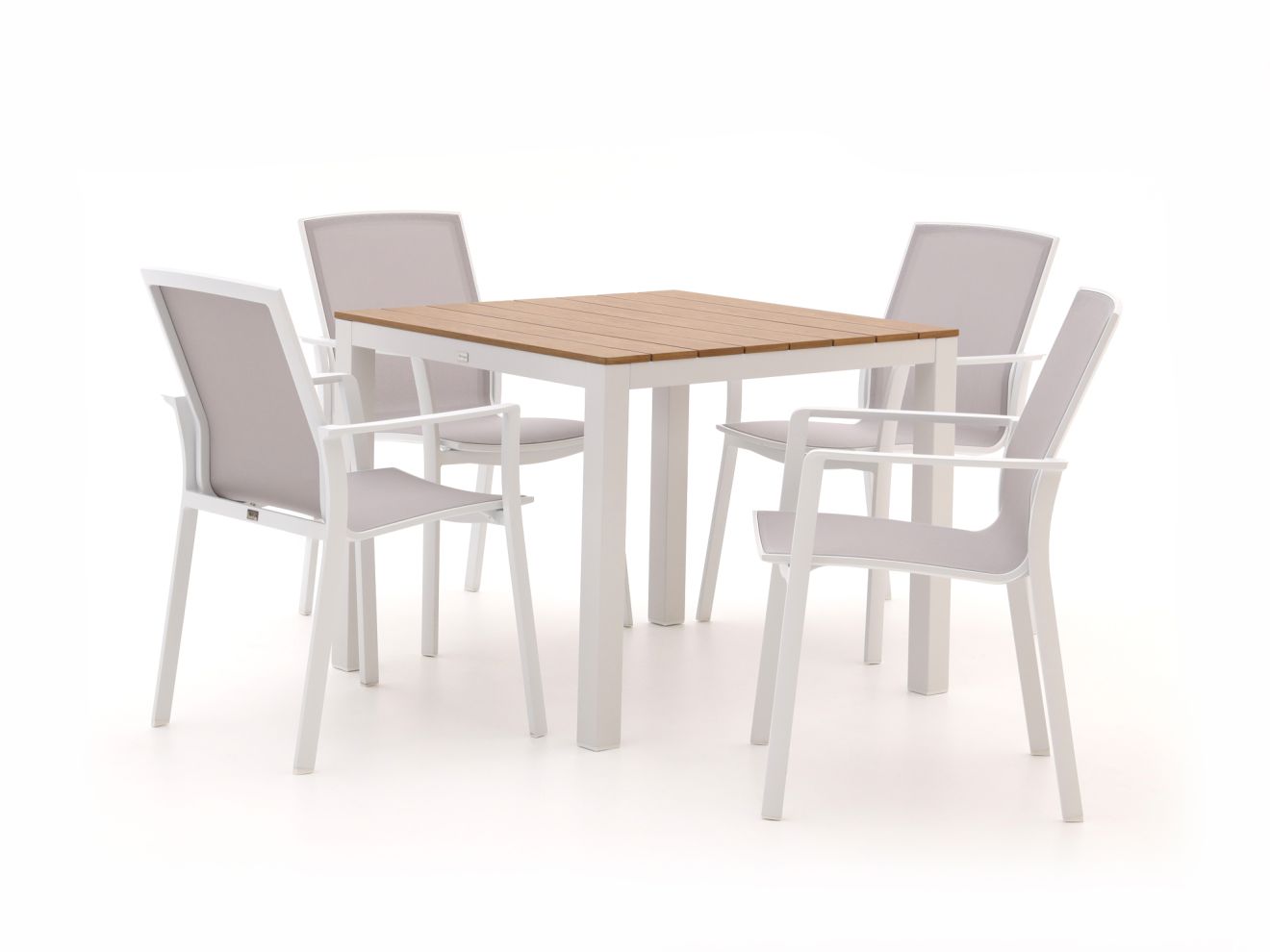 Bellagio Dranera/Fidenza 90 cm Gartenmöbel-Set 5-teilig stapelbar