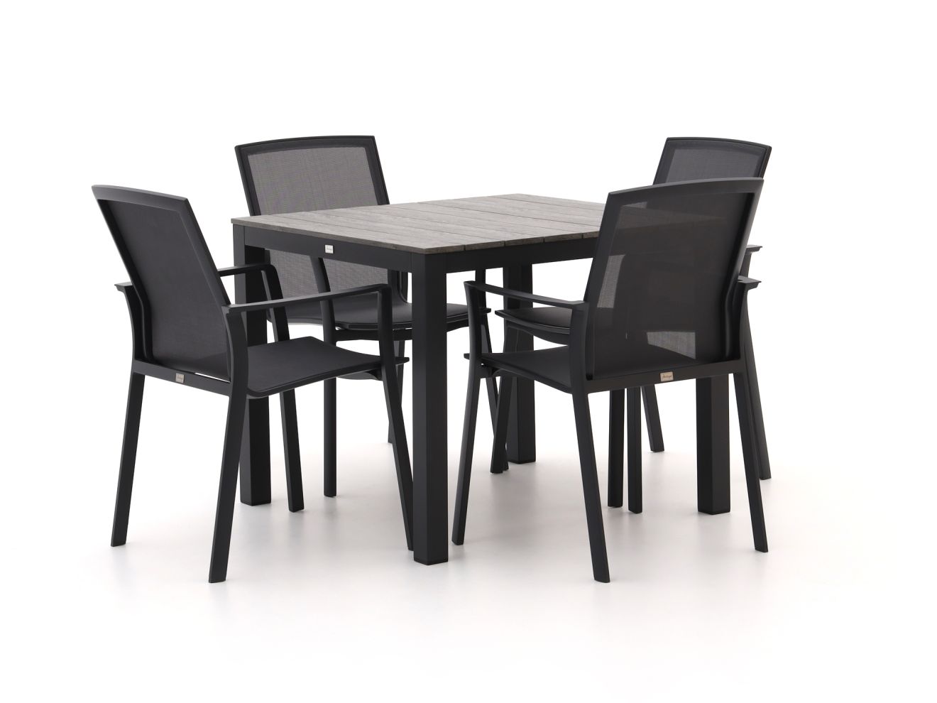 Bellagio Dranera/Fidenza 90 cm Gartenmöbel-Set 5-teilig stapelbar