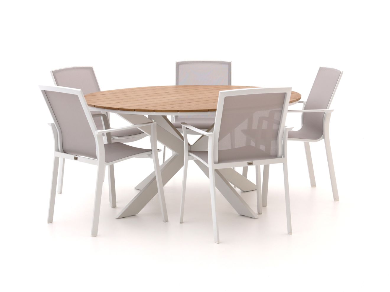 Bellagio Dranera/Fidenza ø 149 cm Gartenmöbel-Set 6-teilig stapelbar