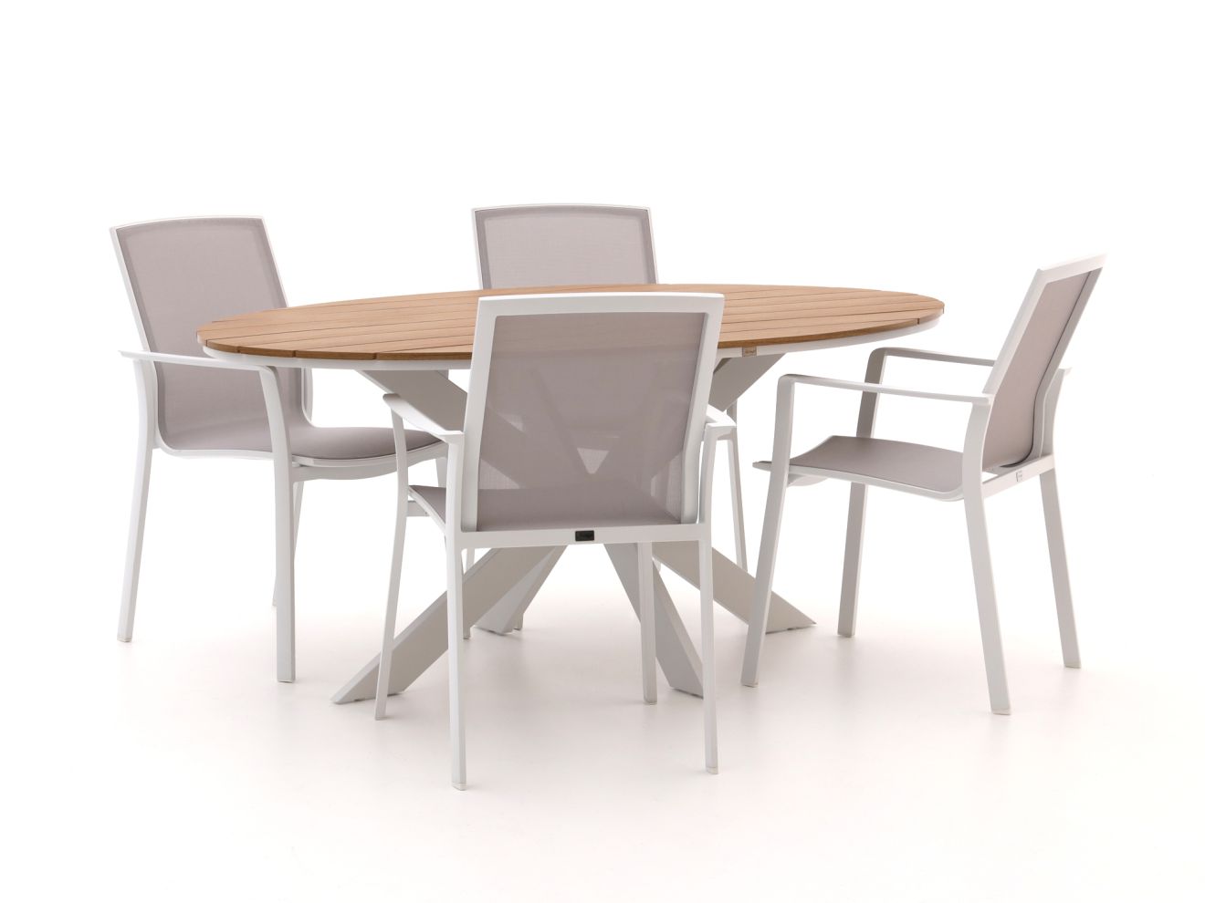 Bellagio Dranera/Fidenza oval 180 cm Gartenmöbel-Set 5-teilig stapelbar