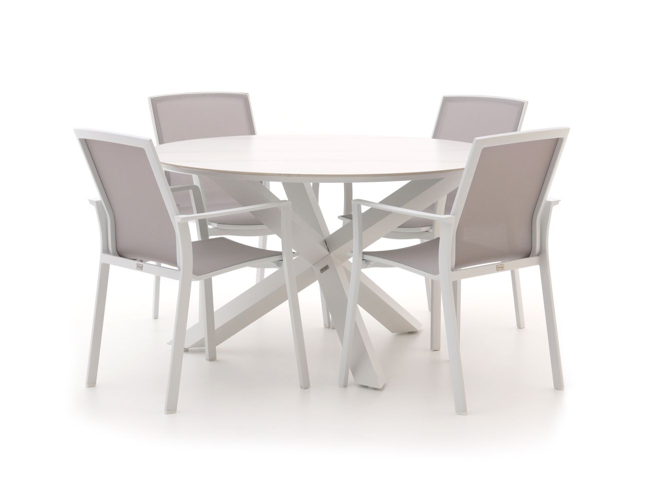 Bellagio Dranera/Lodola ø 130 cm Gartenmöbel-Set 5-teilig stapelbar
