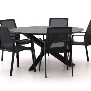 Bellagio Dranera/Lodola ø 150 cm Gartenmöbel-Set 6-teilig stapelbar
